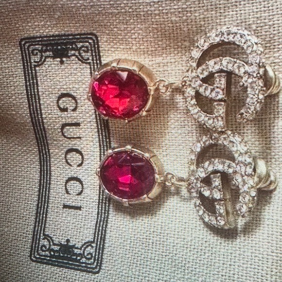 Gucci GG Running Drop Earrings - Picture 1 of 5